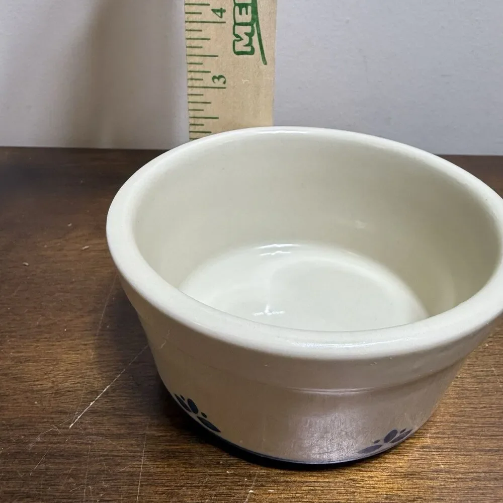 Roseville Ohio Vintage Friendship Village Stoneware Ramekin--5